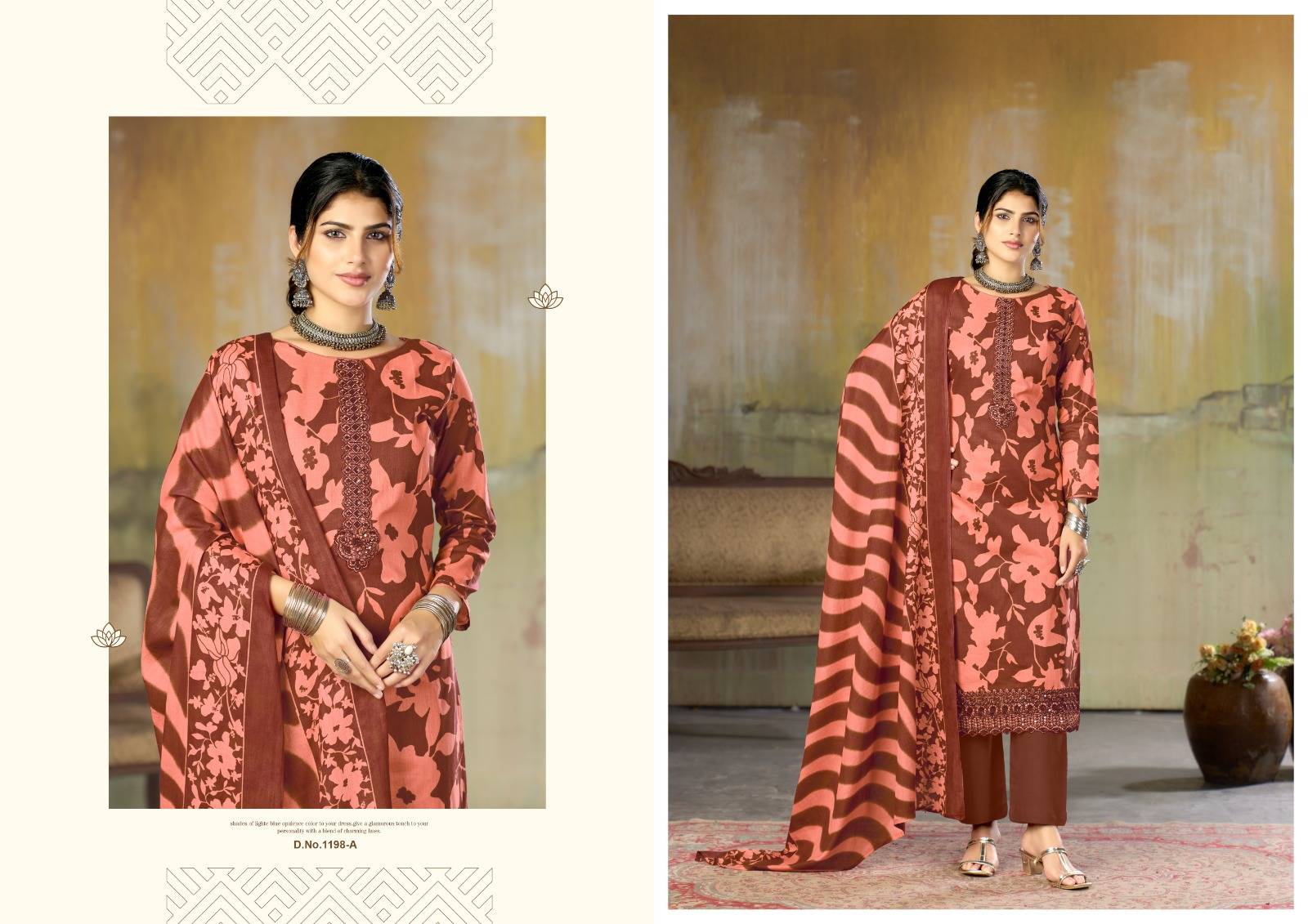 FITOOR By Radhika fashion Beautiful Festive Suits Colorful Stylish Fancy Casual Wear & Ethnic Wear Cotton Dresses At Wholesale Price